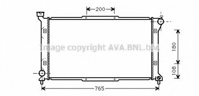 AVA QUALITY COOLING su2036 -  Радиатор, охлаждение двигателя